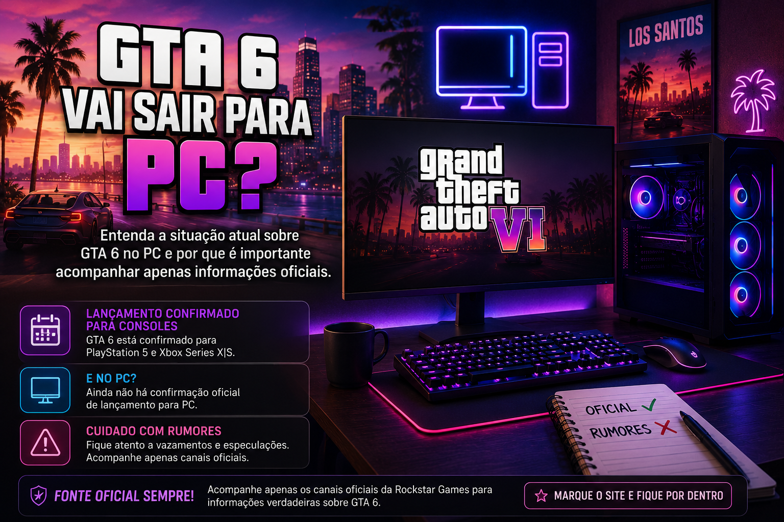 GTA 6 vai sair para PC?